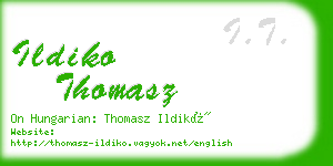 ildiko thomasz business card